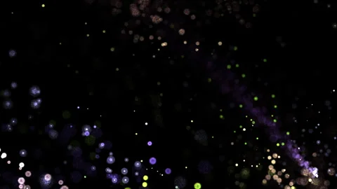 Abstract sparking particles animation effect on black abstract background Stock Footage 286699105