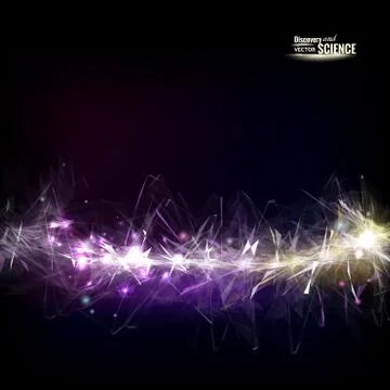 Abstract sparkle line Stock Illustration