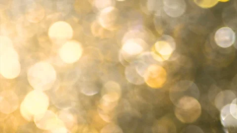 Abstract sparkles or glitter lights. Defocused circles bokeh or particles Stock Footage 91995673