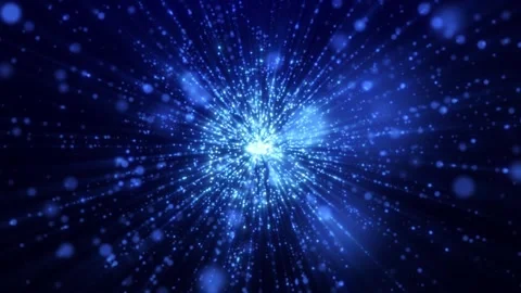 Abstract sparkling and glowing particles falling on the camera Stock Footage 252275199
