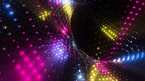 Abstract sparkling animated background. Infinitely looped animation. Video stock 194504480