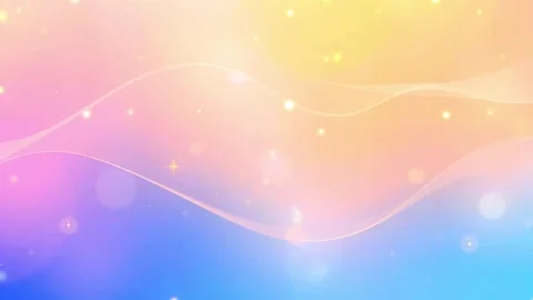 Abstract Sparkling Background with Pastel Waves - A Gentle and Colorful Visual Stock Footage 305434749