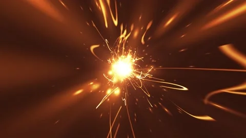 Abstract Sparkling Gold Particles Background Loop Stock Footage 137518455