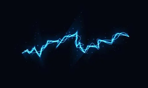 Abstract sparkling lightning Stock Illustration