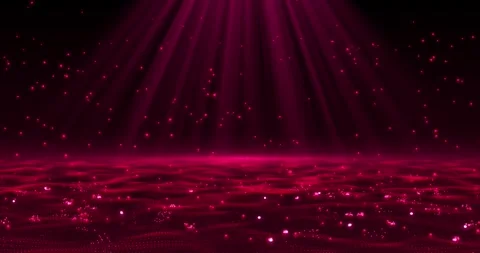 Abstract sparkling particle cyber waves, starfall with light rays Stock Footage 246489136