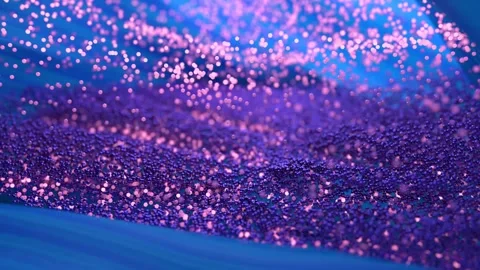 Abstract Sparkling Particles Floating on a Vibrant Blue Background Stock Footage 341781529