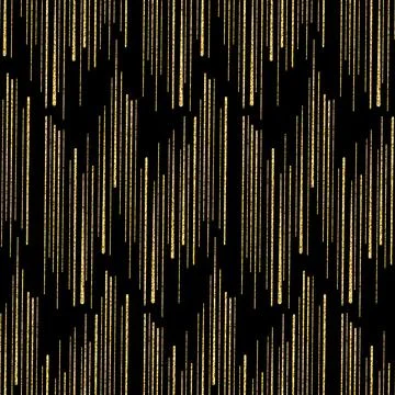 Abstract sparkling seamless background, black and gold shading, shimmer glowi Stock Illustration