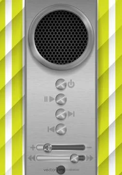 Abstract Speaker Concept Design. Abstract Speaker Concept Design. Vector I... Foto stock
