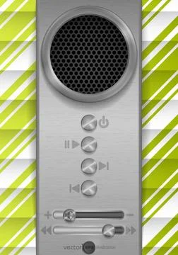 Abstract Speaker Concept Design. Abstract Speaker Concept Design. Vector I... Foto stock