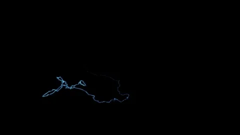 Abstract Special Electricity Current Compositing Element On Black Background Stock Footage 337776787