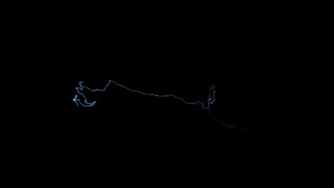 Abstract Special Electricity Current Compositing Element On Black Background Stock Footage 337776951
