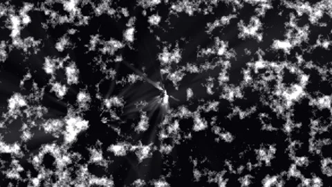 Abstract speckled texture with central dark horizontal band cinematic motion Stock Footage 343482298