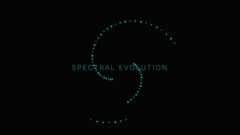 Abstract spectral evolution concept with glowing cyan digital energy lines Stock Footage 337655553