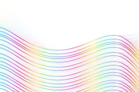 Abstract spectrum color big flame waves Stock Illustration