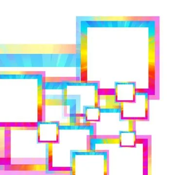 Abstract spectrum frame background Stock Illustration