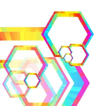 Abstract spectrum frame background Stock Illustration