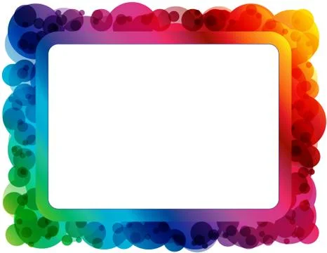 Abstract Spectrum Frame Ilustração Stock