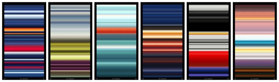 Abstract spectrum gradient background, Smooth stripes with blurred colored .. Stock Illustration