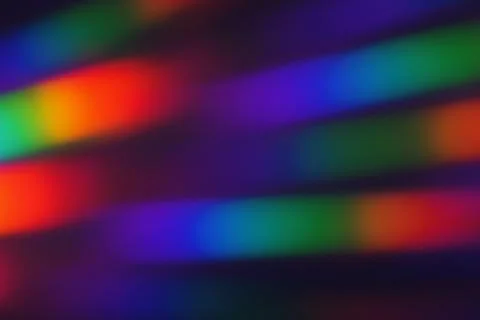 Abstract Spectrum Rays Bokeh Stock Photos