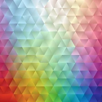 Abstract Spectrum Triangle II Illustrazione stock