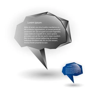 Abstract speech balloons or talk bubbles Stock Illustration