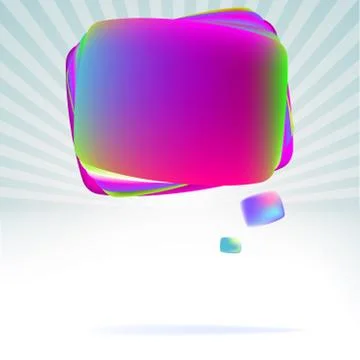 Abstract speech bubble background.  + EPS8 Stock Illustration