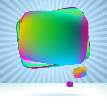 Abstract speech bubble background.  + EPS8 Stock Illustration