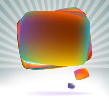 Abstract speech bubble.  + EPS8 Stock Illustration