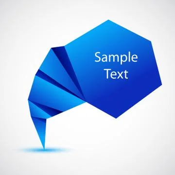 Abstract speech bubble Stock Illustration