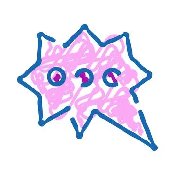 Abstract speech bubble indicating communication and message Stock Illustration