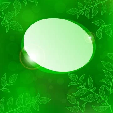 Abstract speech bubble nature background Stock Illustration