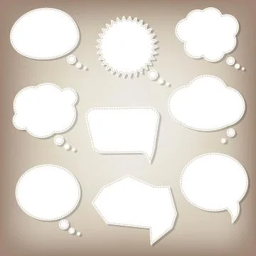 Abstract speech bubbles Stock Illustration
