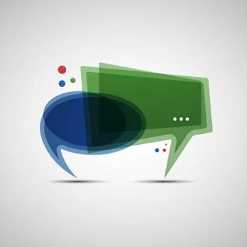 Abstract speech bubbles Stock Illustration