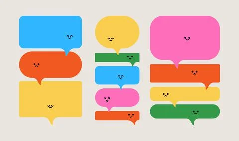 Abstract speech bubbles Illustrazione stock