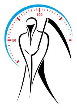 Abstract speed demon Stock Illustration