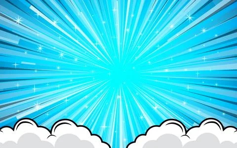 Abstract speed explosion comic background. Vector design. Stock Illustration