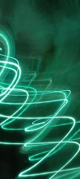 Abstract speed lighting night motion multiple colors with black background. 库存照片