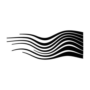 Abstract speed lines movement black white design Stock Illustration