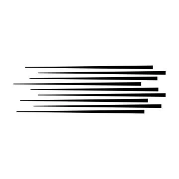 Abstract speed lines movement graphic element Stock Illustration