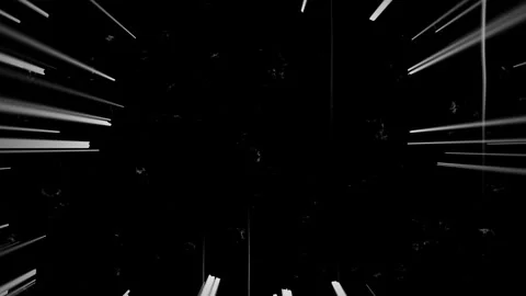Abstract Speed Lines Stop Motion Overlay White Streaks on Black Background Stock Footage 307494309