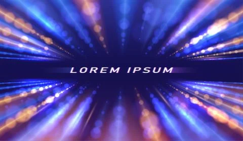 Abstract speed motion lights background Stock Illustration