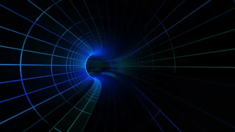 Abstract speed motion in a virtual reality portal Stock Footage 115067340