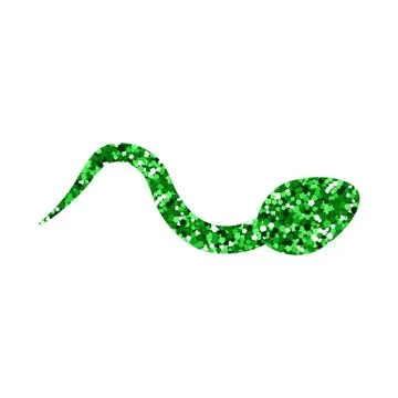 Abstract sperm silhouette. Stock Illustration