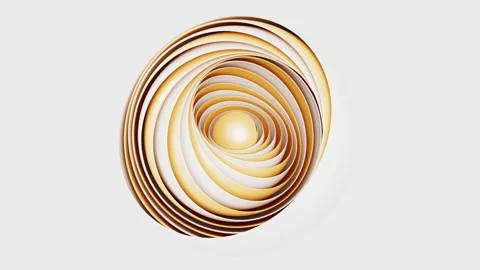 Abstract sphere and curves, 3d rendering. Stock Footage 234715815