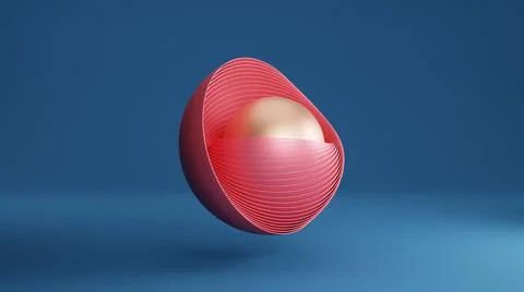  Abstract Sphere and Shape Colorful Background Stock Illustration