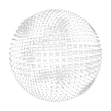 Abstract sphere background Stock Illustration