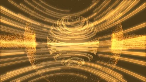 Abstract sphere background lights Stock Footage 89990371