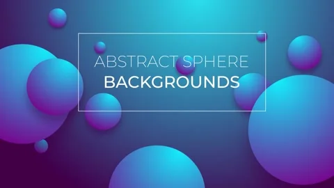 Abstract Sphere Backgrounds Stock After Effects