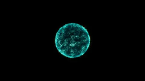 Abstract sphere, consisting of points. Futuristic technology space style. M.. イラスト素材