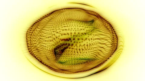 Abstract Sphere with Digital Texture Stock Footage 289132255